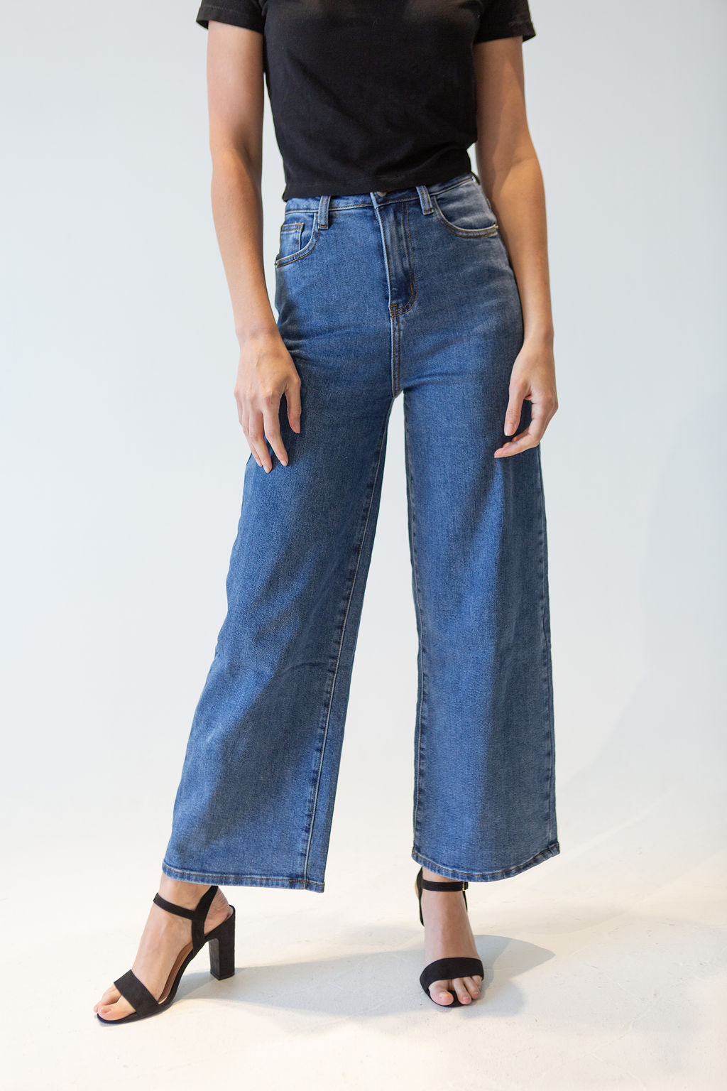 High Waisted Wide Leg Jeans for Women