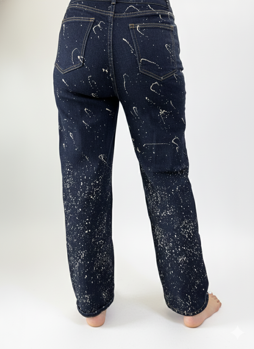 High Waisted Wide Leg Midnight Galaxy for Women