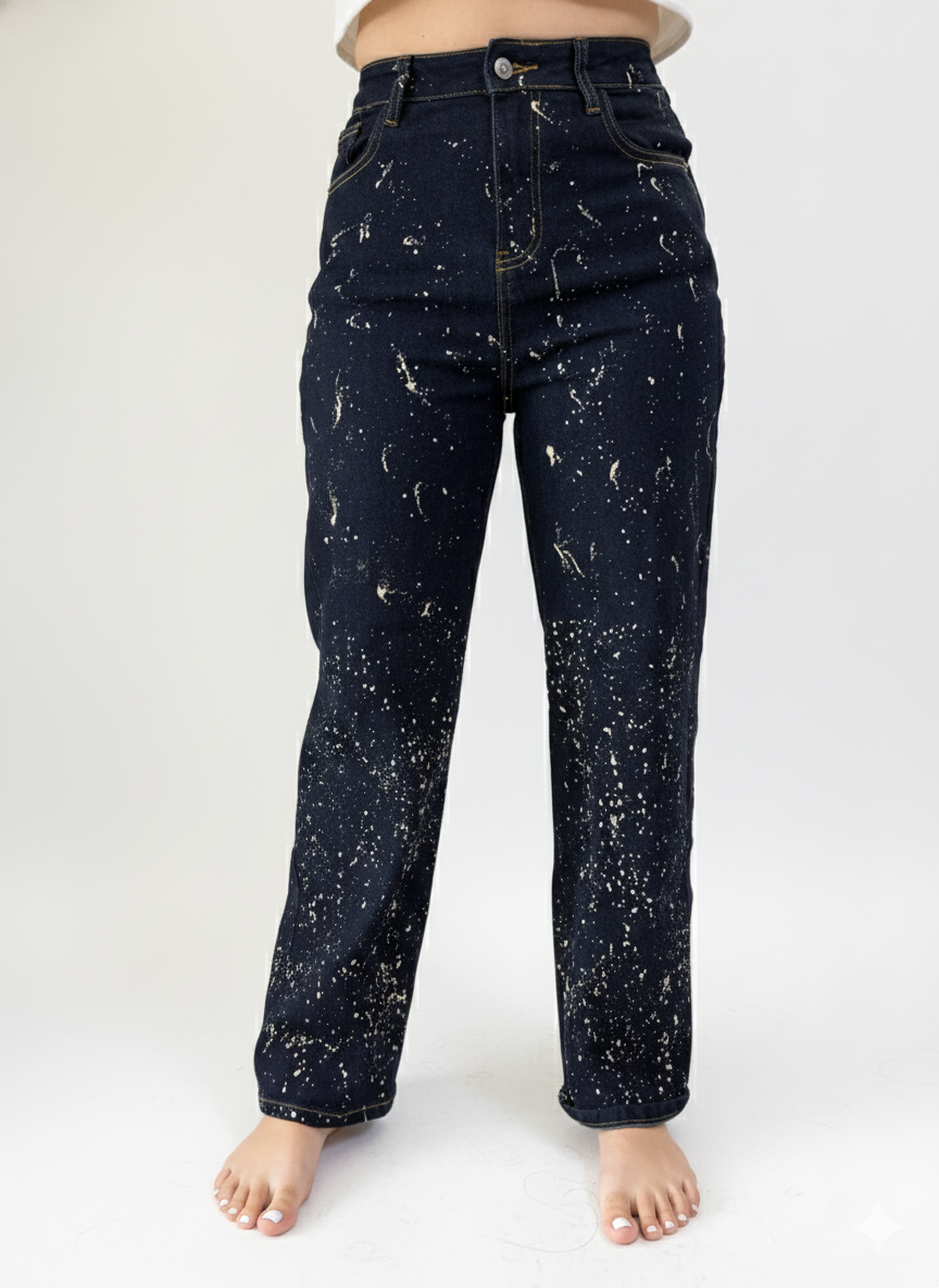 High Waisted Wide Leg Midnight Galaxy for Women