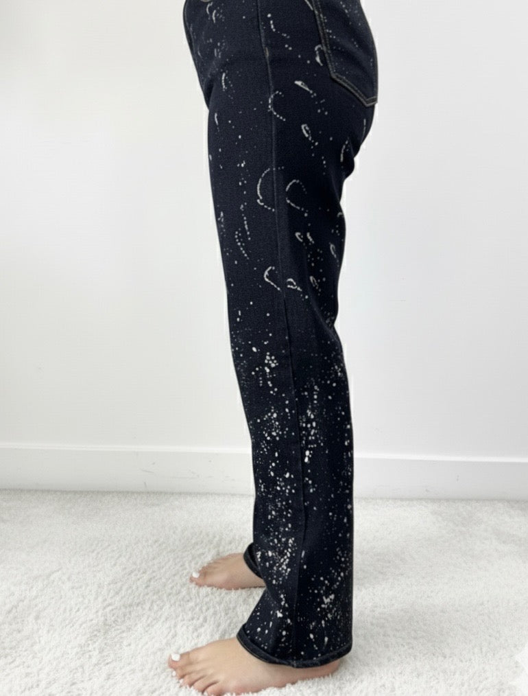 High Waisted Wide Leg Midnight Galaxy for Women