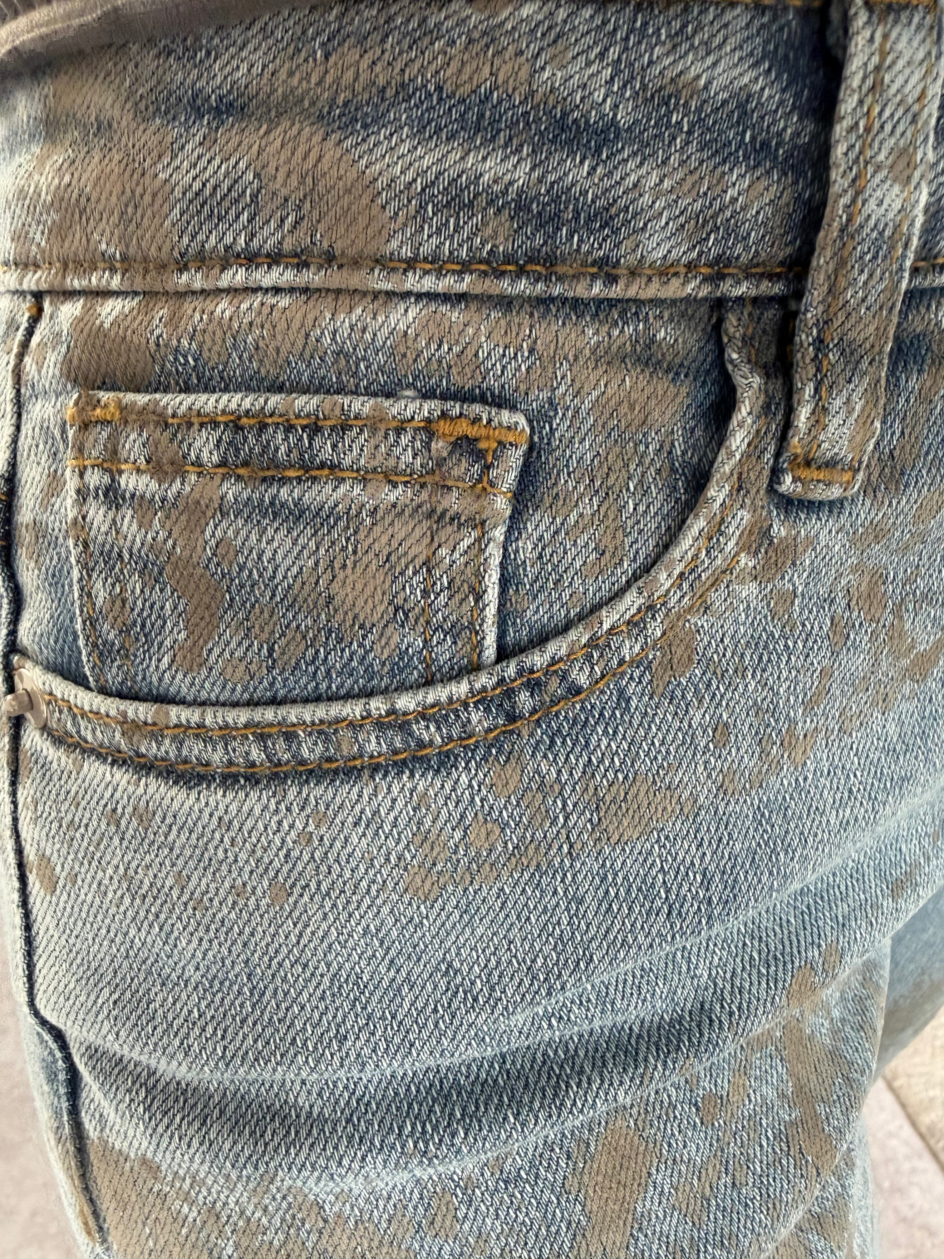 Mid Rise Slim / Straight Muddy Blue for Women