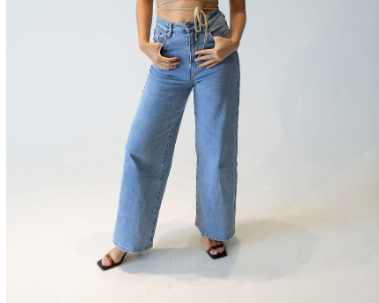 Women’s Wide Leg Stretch Jeans – Relaxed Fit, Premium Cotton Comfort, Effortless Style