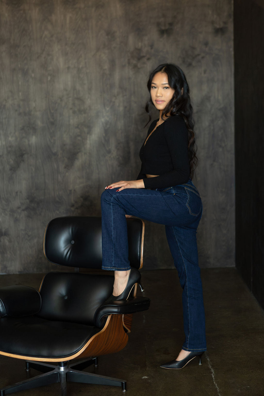 Women’s Straight/Slim Fit Stretch Jeans – Soft Cotton Comfort, Everyday & Evening Style