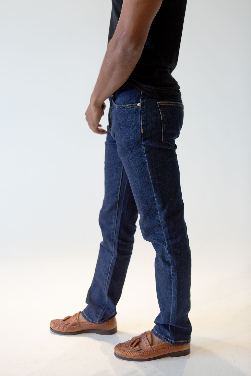 Men’s Straight/Slim Fit Stretch Jeans – Soft Cotton Comfort, Everyday & Evening Wear