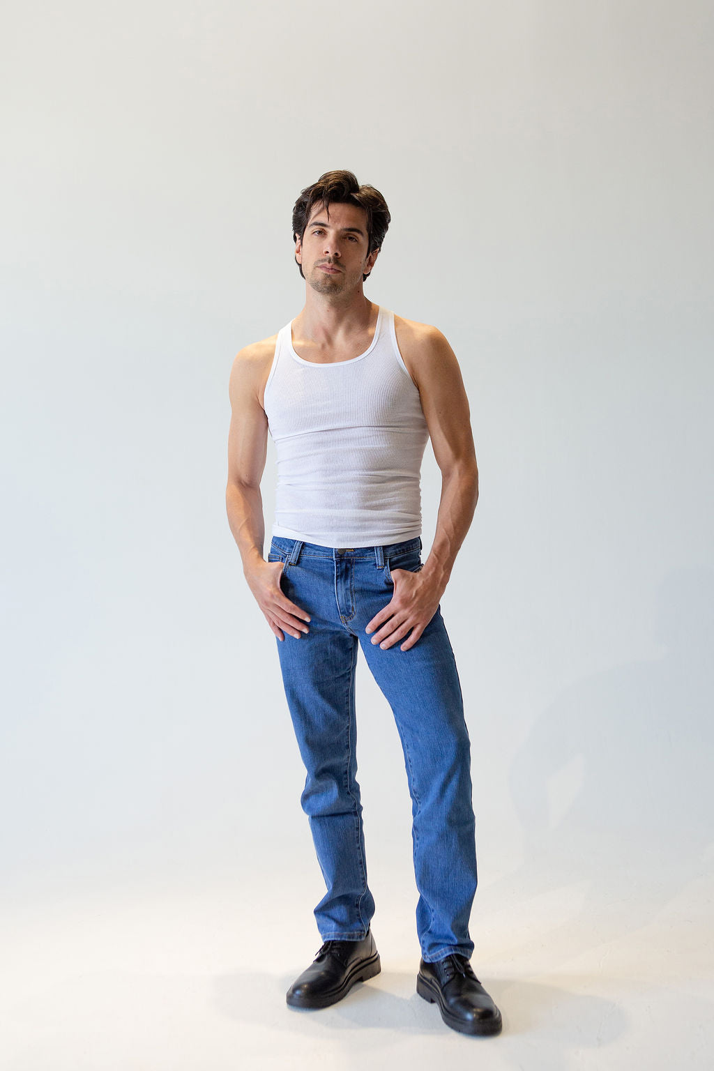 Men’s Straight/Slim Fit Stretch Jeans – Soft Cotton Comfort, Everyday & Evening Wear