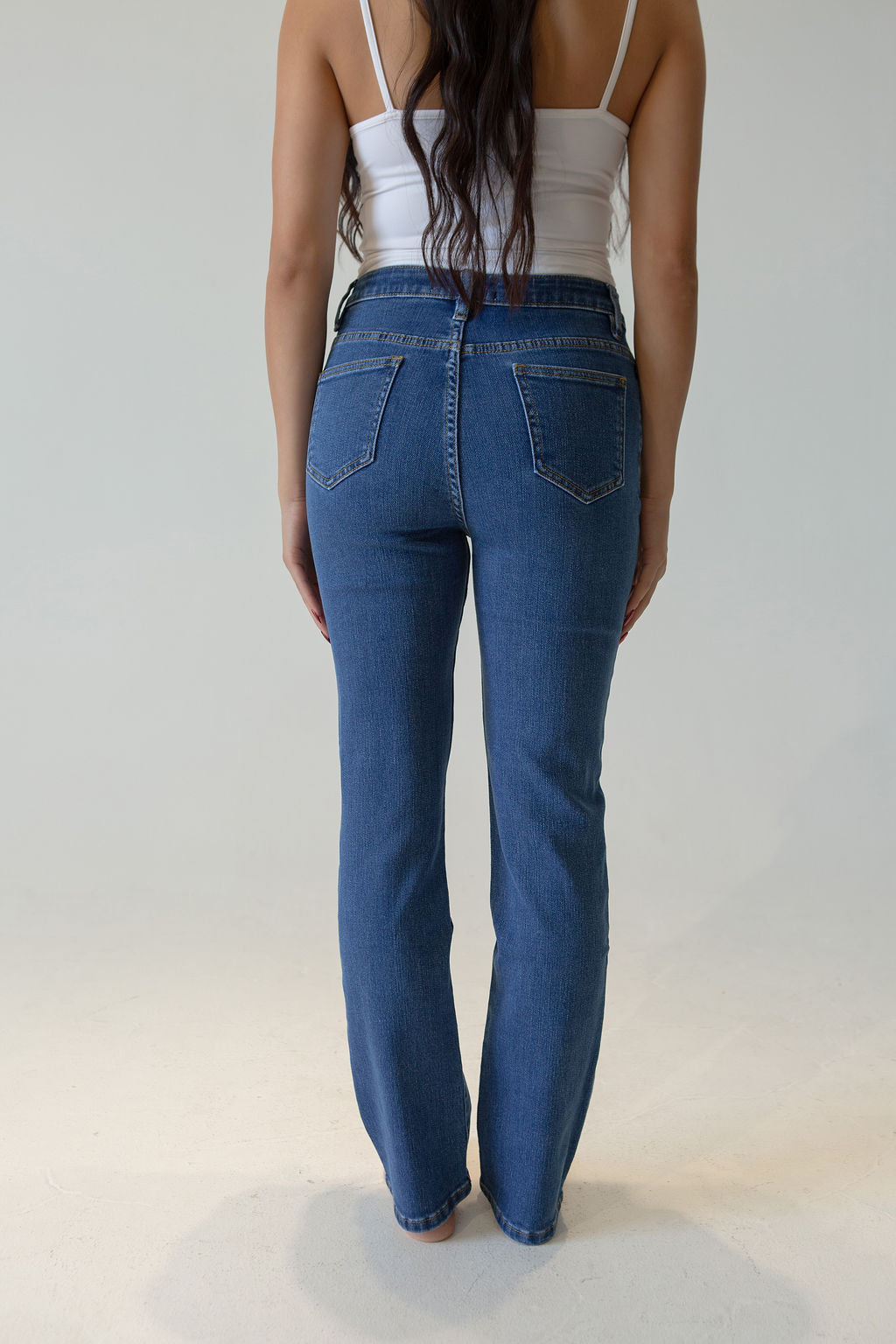 Women’s Straight/Slim Fit Stretch Jeans – Soft Cotton Comfort, Everyday & Evening Style