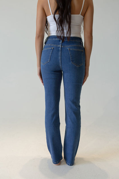 Women’s Straight/Slim Fit Stretch Jeans – Soft Cotton Comfort, Everyday & Evening Style