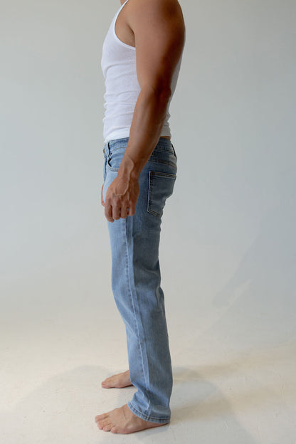 Men’s Straight/Slim Fit Stretch Jeans – Soft Cotton Comfort, Everyday & Evening Wear