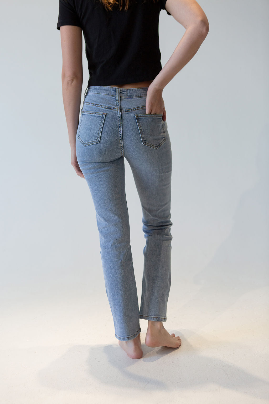 Mid-Rise Straight / Slim Jeans for Women