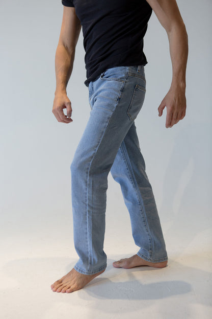 Men’s Straight/Slim Fit Stretch Jeans – Soft Cotton Comfort, Everyday & Evening Wear