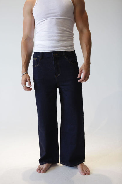 Wide Leg Stretch Jeans – Modern Fit, Premium Cotton Comfort, Relaxed Everyday Style