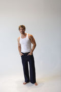 High Waisted Wide Leg Jeans for Men