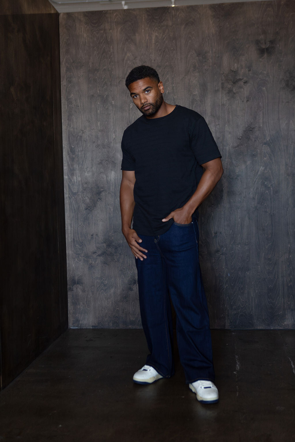 High Waisted Wide Leg Jeans for Men