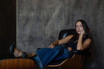 Women’s Wide Leg Stretch Jeans – Relaxed Fit, Premium Cotton Comfort, Effortless Style