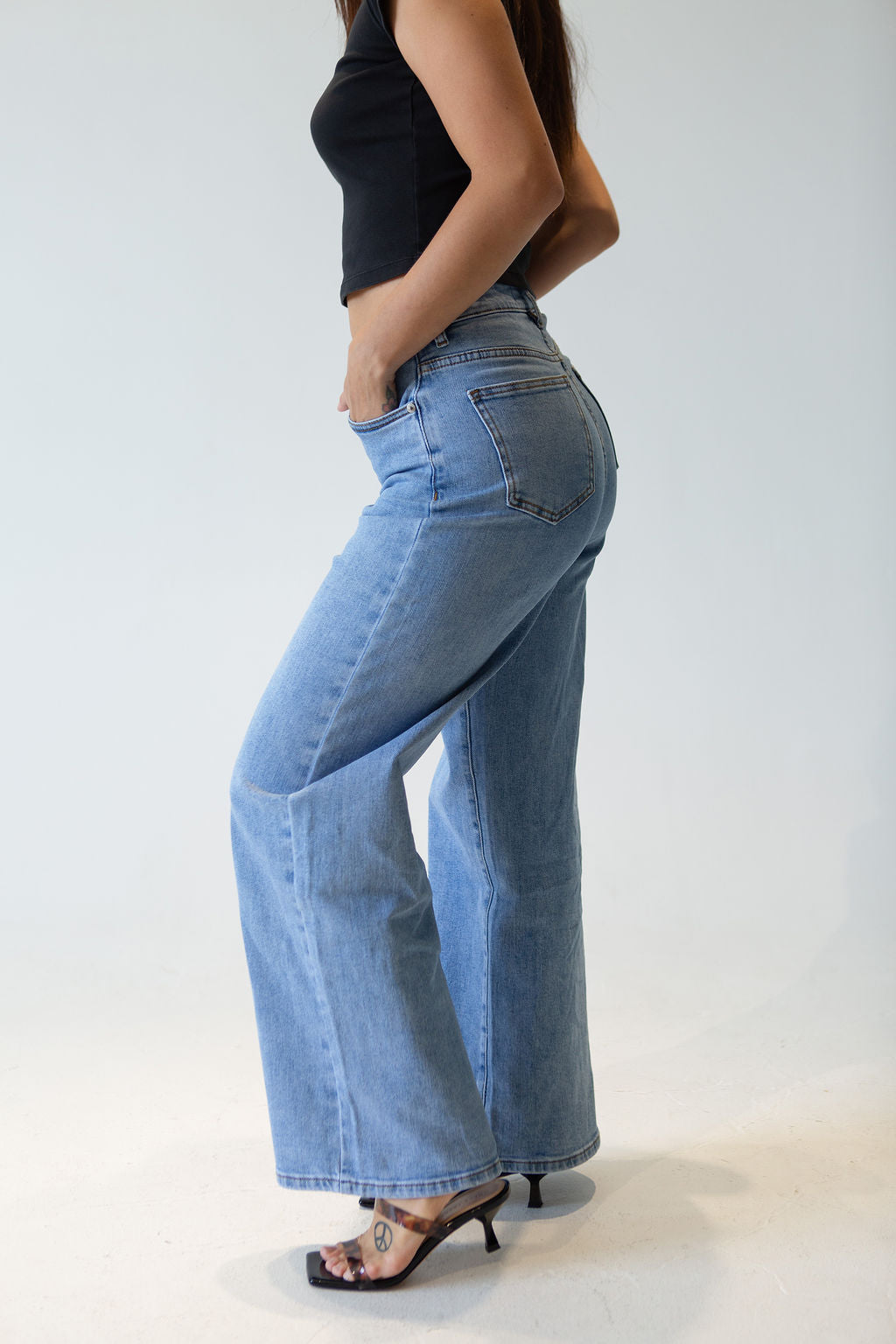 High Waisted Wide Leg Jeans for Women